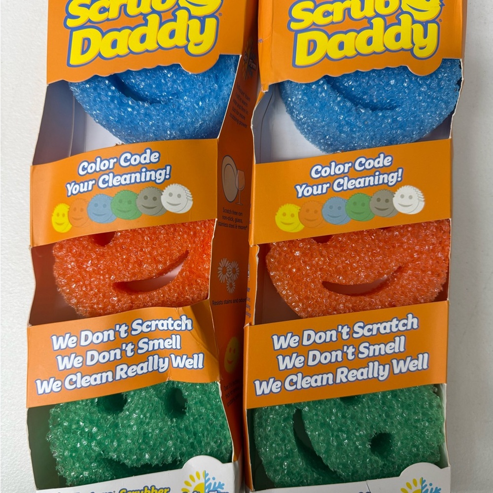 2 Packs! Scrub Daddy Sponge Set - FlexTexture Scrubber